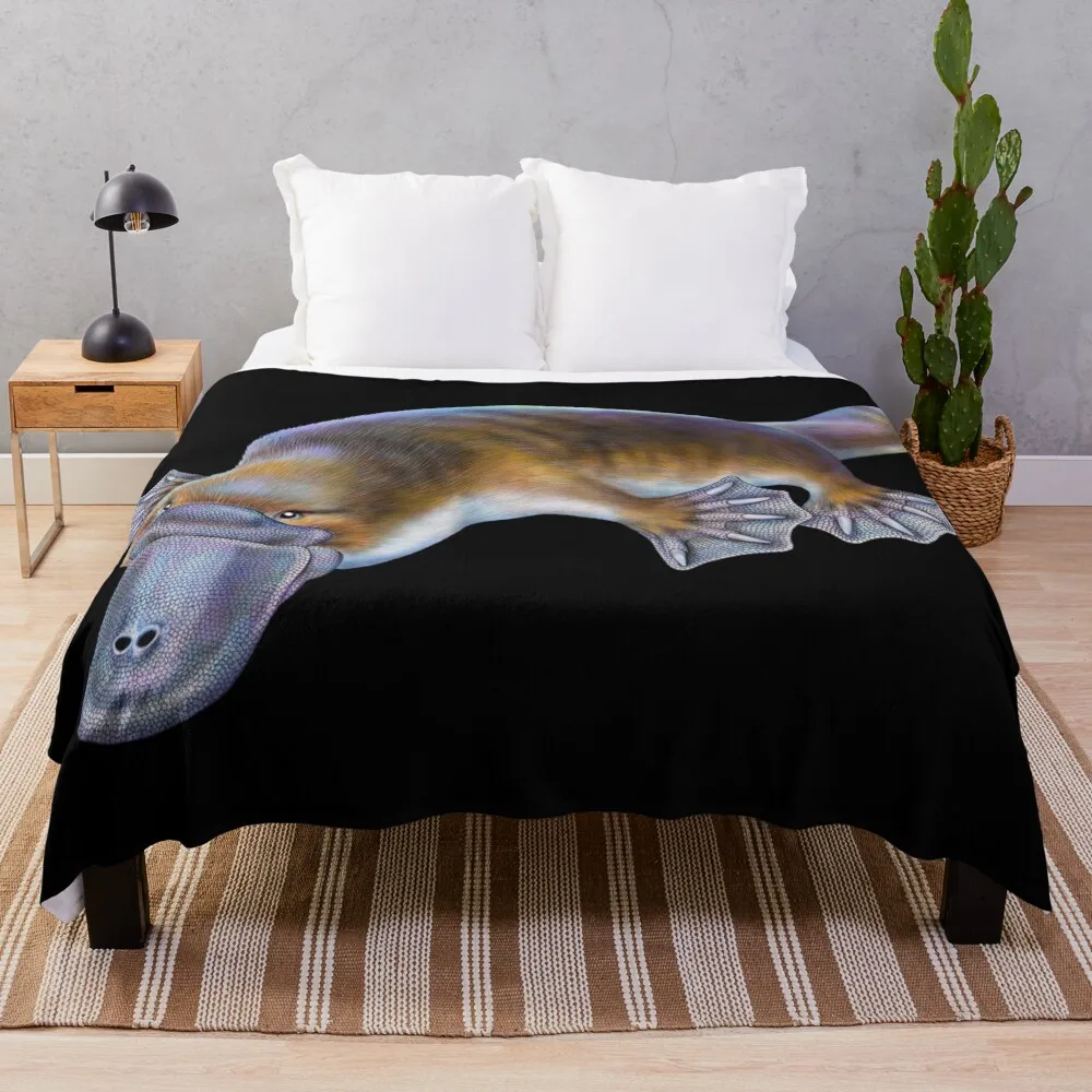 Platypus Throw Blanket Thermals For Travel Furry warm for winter Furrys Blankets