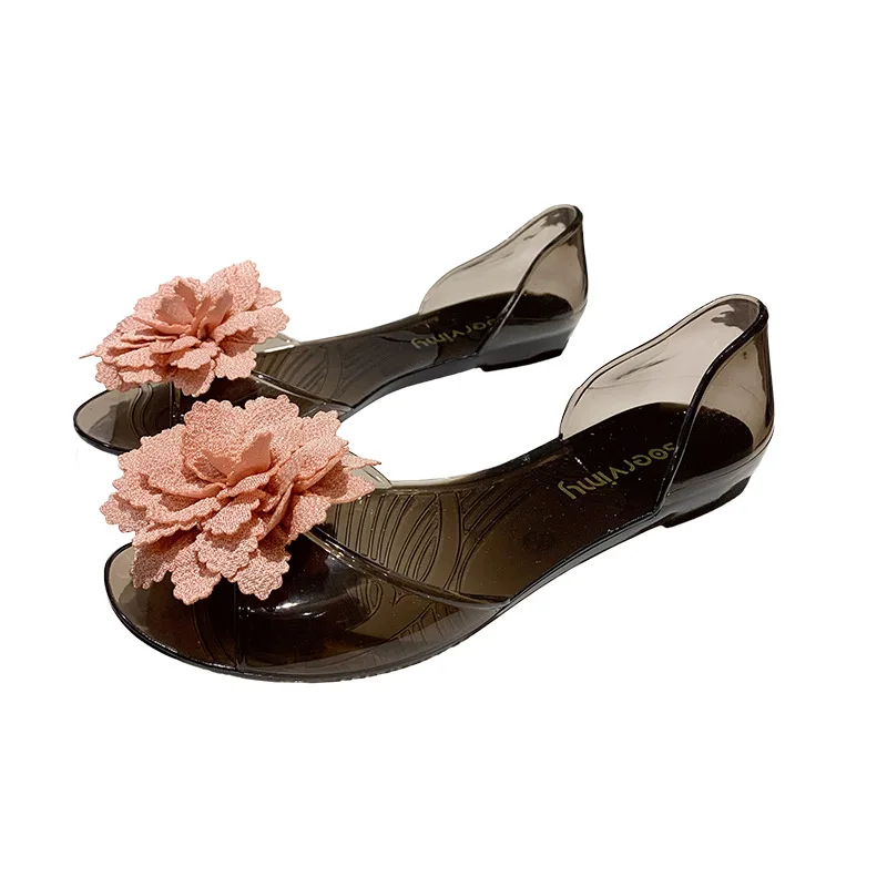 

Женские летние туфли, прозрачные туфли с плоской подошвой