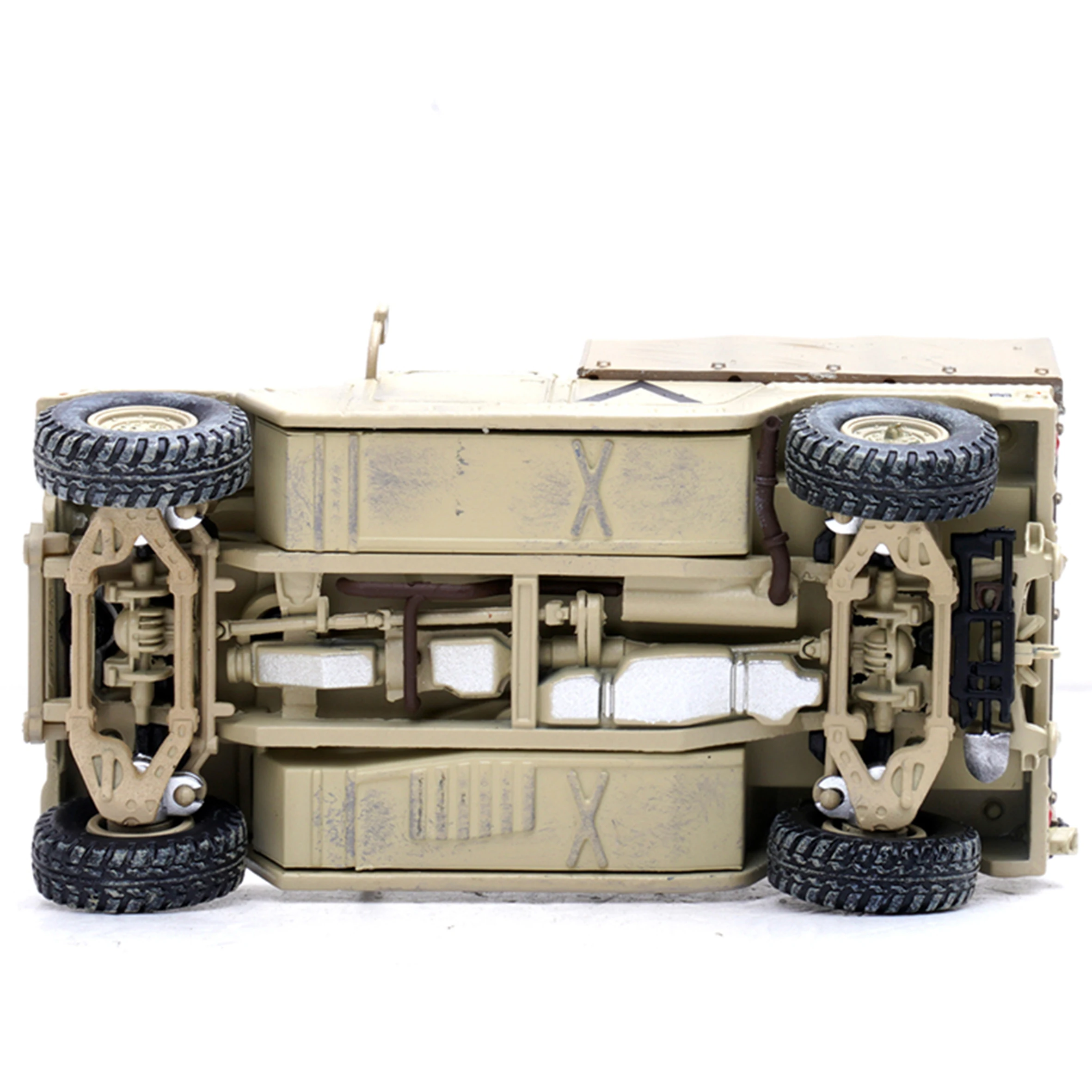 1/64 US HMMWV Carrier Vehicle Model First Armored Division Desert Camo Alloy finished product collection model