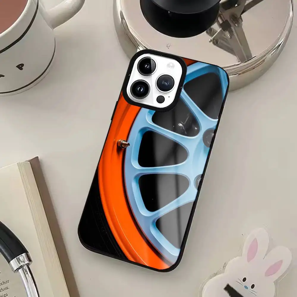 Custodia per telefono per auto Star Ra-cing per iPhone17,16,15,14,13,12,11 Plus,Pro Max magnetica per ricarica wireless Magsafe