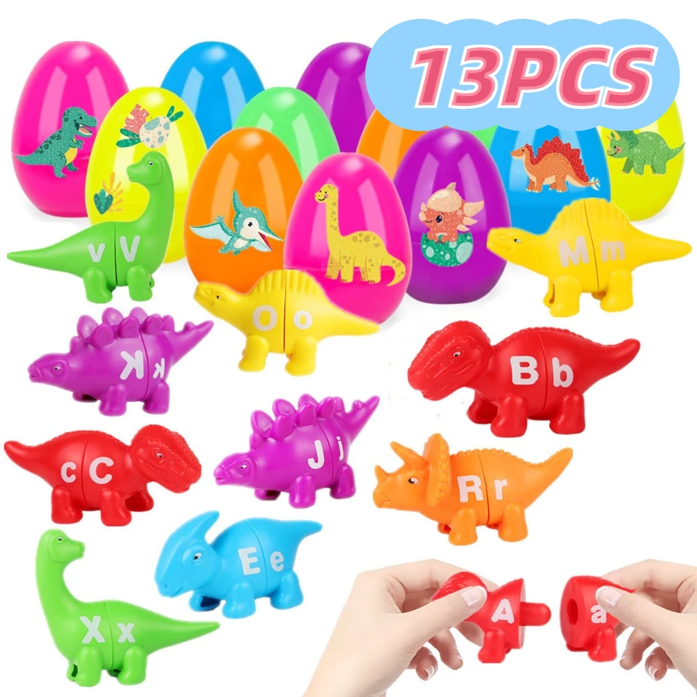 

12/13/24/48/100pcs Hunt Egg Easter Eggs Colorful Chain Bracelet Fillable Opening Eggshell Filled Gift Car Surprise Eggs Kids