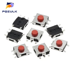 100PCS 6*6*3.1 SMD The micro Switch Touch The Button 5Pins 6x6x3.1 Micro Switch SMT Light Touch Switch