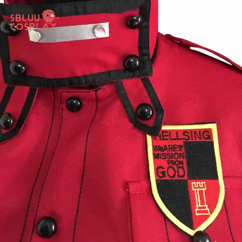 Anime Hellsing Herushingu Seras Victoria Costume cosplay rosso con calzini su misura di qualsiasi dimensione