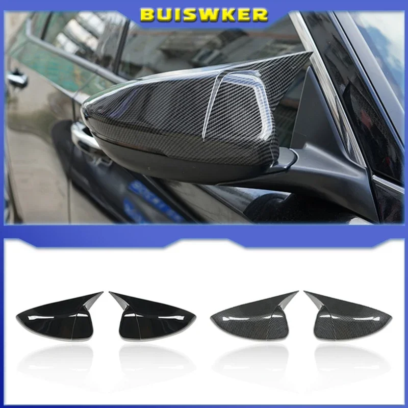 

Carbon Fiber ABS Auto Rearview Side Mirrors Cap Cover Decorative Trim For Honda Accord 2018 2019 2020 Deluxe Version