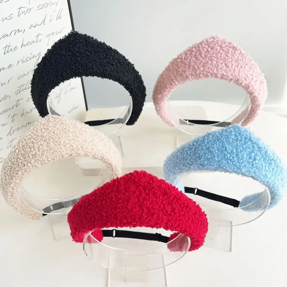 New Velvet Women Headband Wide Edge Hair Hoop Anti Slip European and American Hairpin Headband Lady Headwear