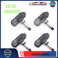 4PCS Tyre Pressure Sensor For 2014 Hyundai Grandeur [HG] I40 [VF] 434MHZ 52933-3V600 TPMS TIRE MONITORING SYSTEM PRESSURE SENSOR