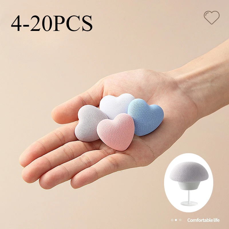 

4-20PCS Quilt Mushroom Head Love Fixing Device Quilt Cover Fixing Buckle Anti Run Safety Double Press One Click Unlock