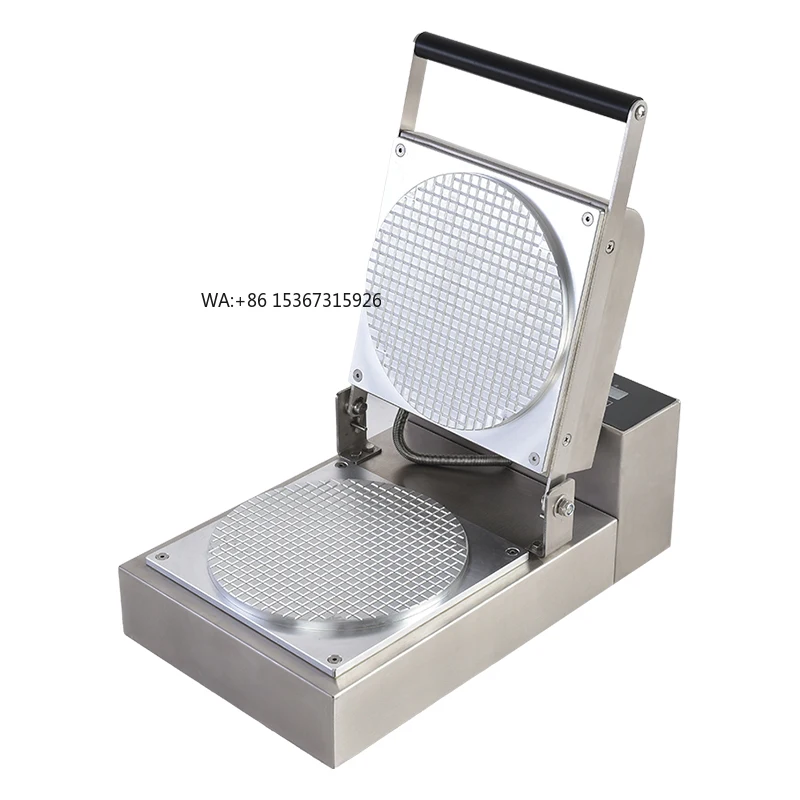 Mesin Pembuat Kulit Es Krim Gulung Elektromekanis Komersial, Buatan Tangan, Renyah, untuk Camilan, Mudah Dioperasikan untuk Hotel