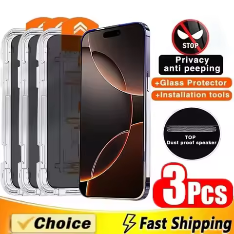 3PCS Dust Free Installation Privacy Protective Glass for Samsung S24 Ultra S25 S23 S22 A56 A55 A54 A53 A36 A35 A33 A26 A16 A15