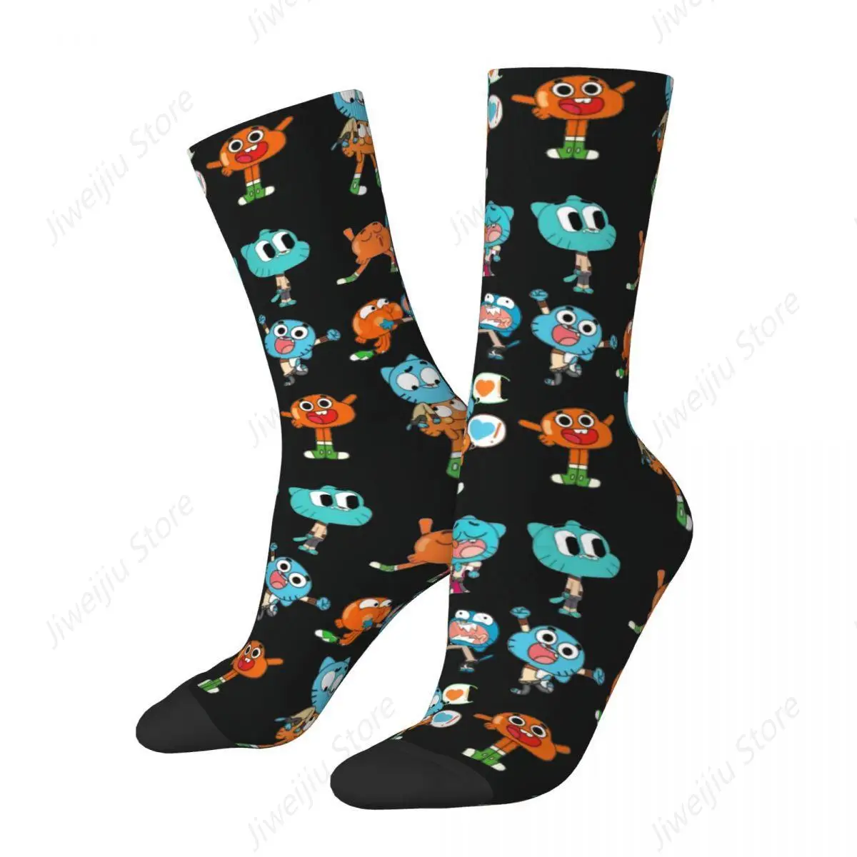 Ute Gumballs Gum Ball Watterson Amazing Socks Cartoon Funny Stockings Men's High Quality Outdoor Socks Winter Anti Sweat Socks