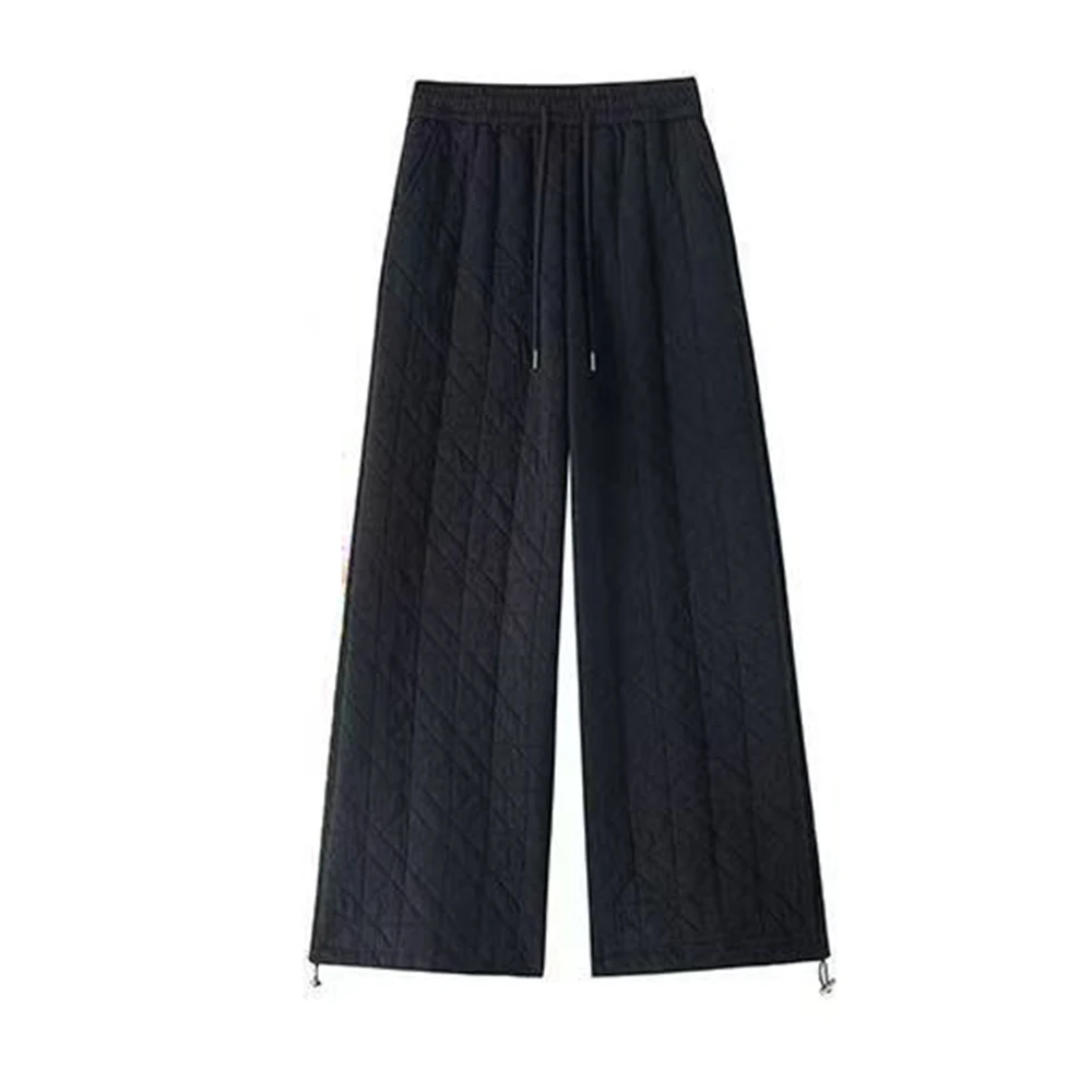Cotton pants women's outer wear 2025 new autumn and winter velvet pants loose drape casual wide-leg thickened velvet pants