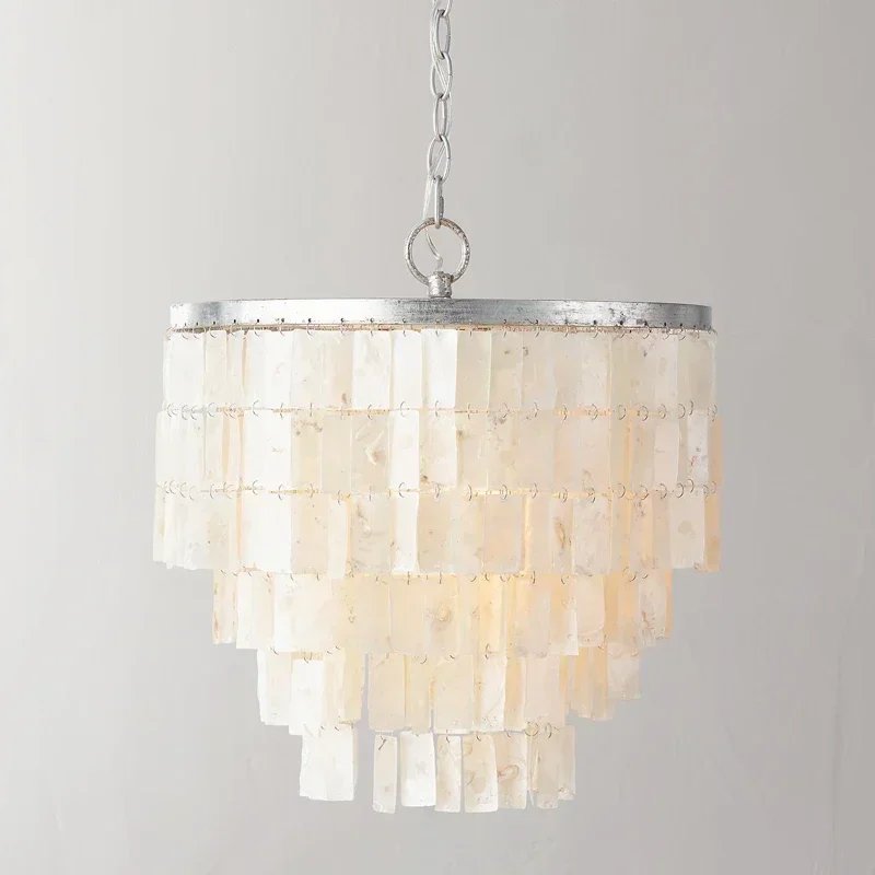 2025 American Retro Shell Chandelier Loft Creative Restaurant Dinning Table Coffe Bar Hanging Light PERSONALIZED Lighting Home D