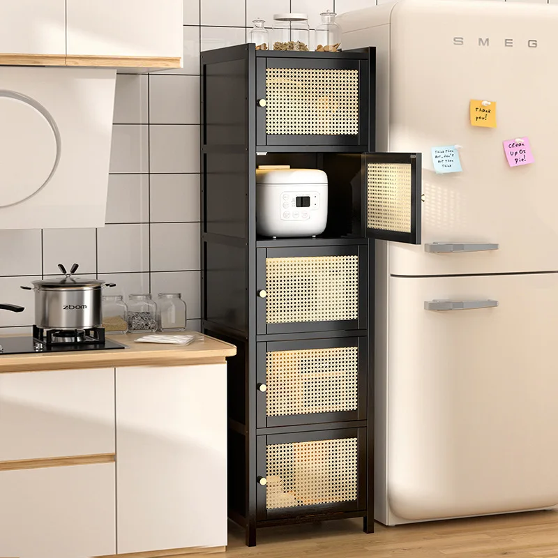 Shelf Floor to multi layer storage cabinet, cupboard dining edge gap storage cabinet crevice