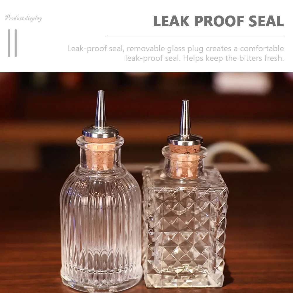 

Glass Bitters Bottle Portable Small Bitters for Cocktail Exquisite Bar Supplies Decorative Home Use Household Bitter Bottle