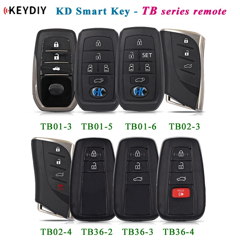 KEYDIY KD 8A TB Smart Key Remote TB01 TB02 TB36 for Toyota Corolla RAV4 for Lexus ES GS FCCID:0020 0410 2110 F43 0351 0010 0440