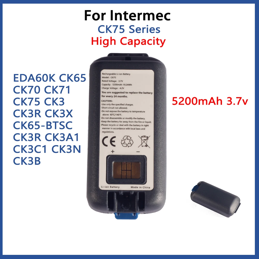 

New original battery for Intermec CK75 EDA60K DolphinCK65 CK70 CK71 CK3 CK3R CK3X CK65-BTSC 5200mAh 318-046-031 318-063-001