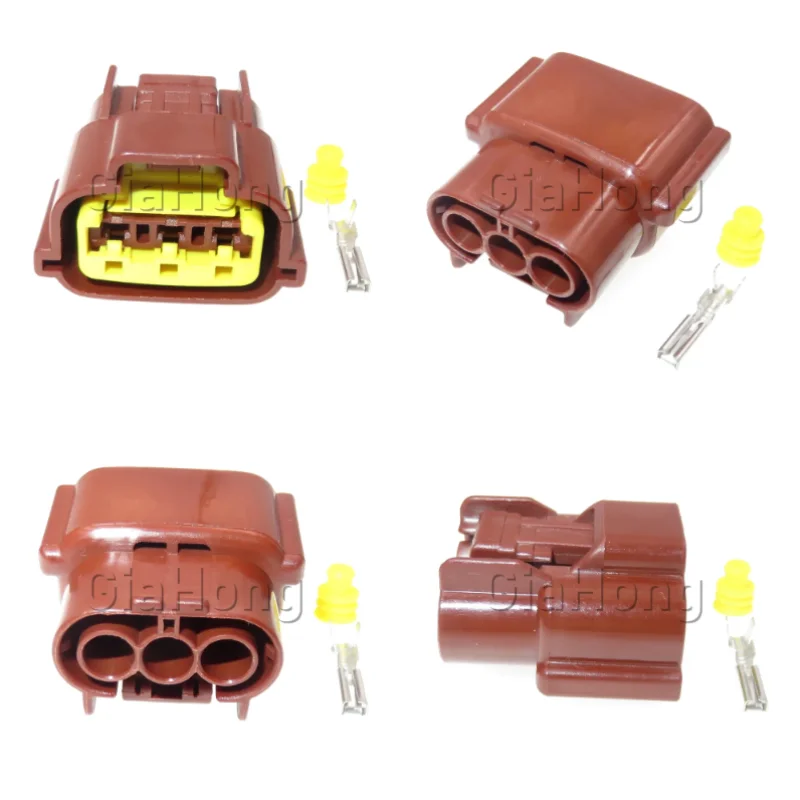 1 Set 3 Ways Auto Parts 6098-0142 AC Assembly Throttle Position Sensor Connector Automotive Ignition Coil Cable Sealed Socket