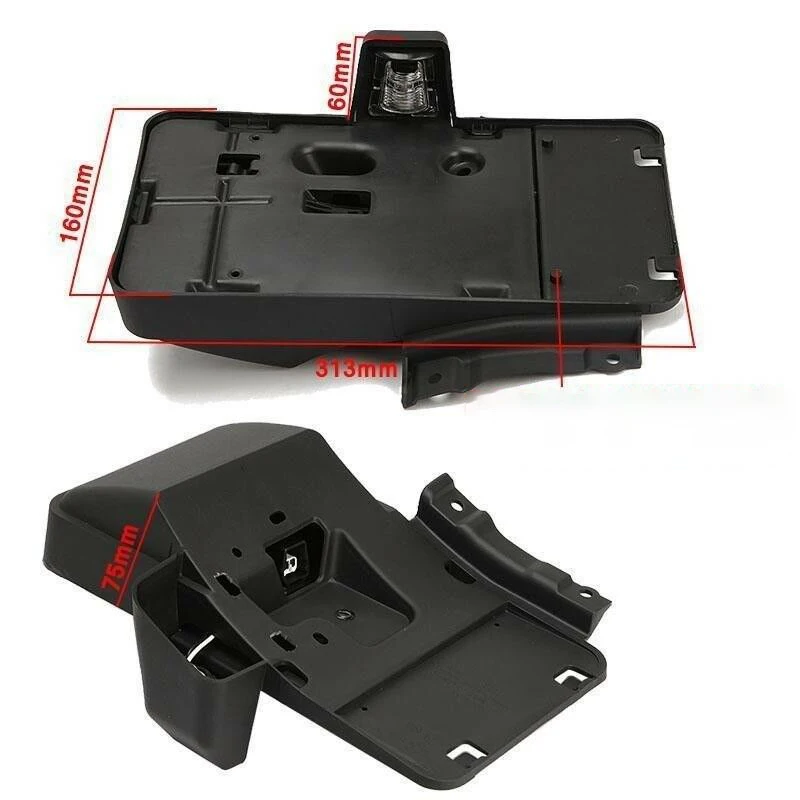 Car Rear License Plate Mounting Holder Bracket &Light for Jeep Wrangler JK 2006-2017 68064720AA
