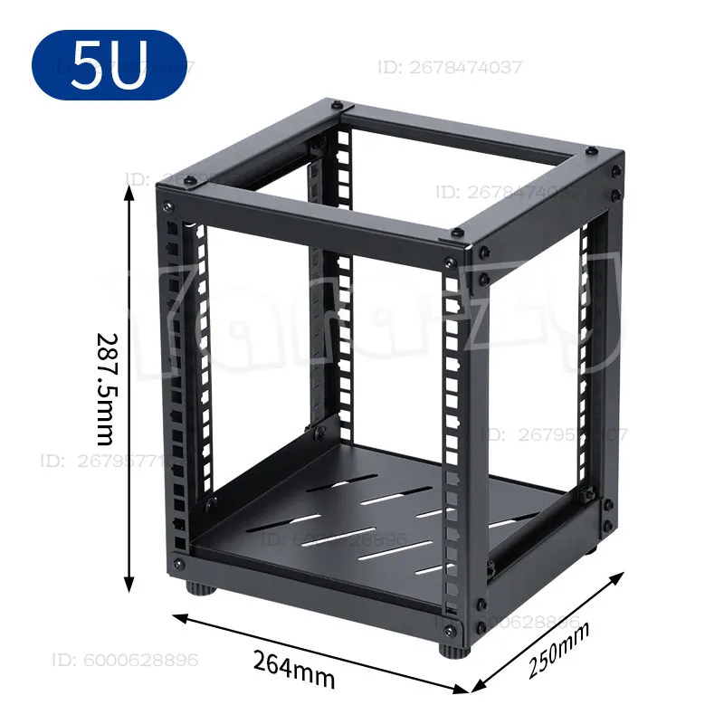 Open 10 inch Desktop Cabinet Natural Unprocessed NAS Router Storage Cabinet for Network Switch Network Device
