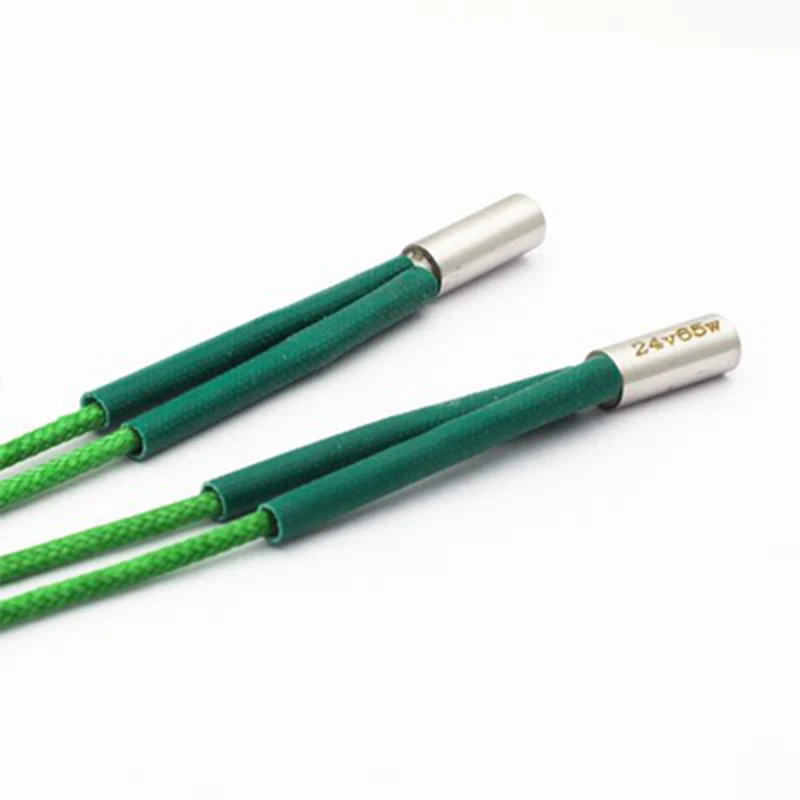 1/3PCS Green High Power 3D Printers Cartridge Heater 24V 65W φ6mm×15mm Heating Tube Rod for V0.1/1.8/2.4 Series 3D Printers Part