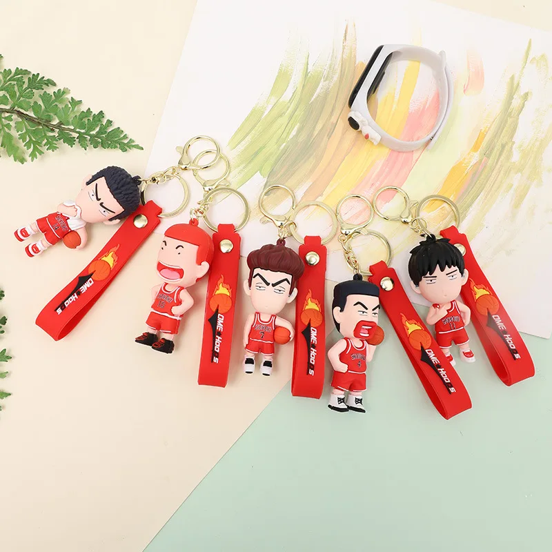 Miniso Мультяшный автомобильный брелок, баскетбольный мальчик, изысканная сумка, подвеска-брелок