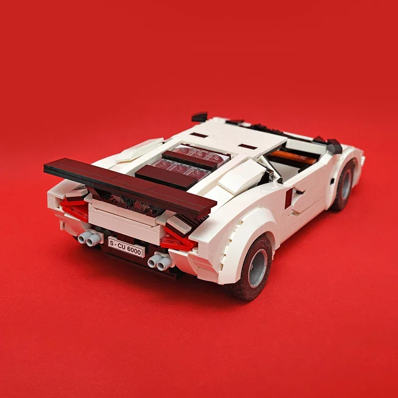 Technical Cars Countach Quattrovalvole Building Blocks Vehicle MOC 82416 Model LC5000 Classic Collection Bricks Toys for adults