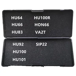 Lishi 2 In 1 strumento 2 in1 HU64 HU66 HU83 HU92 HU100 HU101 HU100R HON66 VA2T SIP22 strumento per fabbro per chiave auto