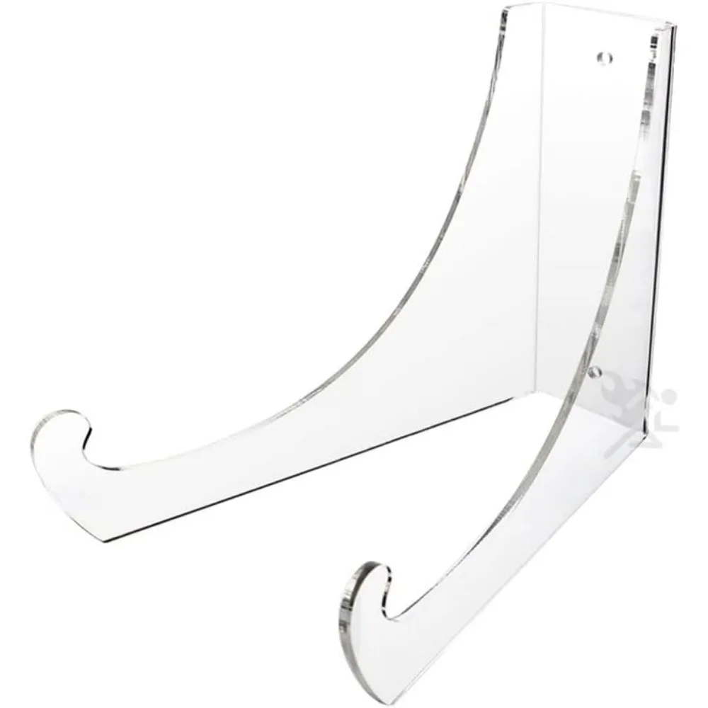 Soporte de exhibición de caballete de acrílico transparente de 4,5" para platos y cuencos de 5" - 8", cantidad: 1