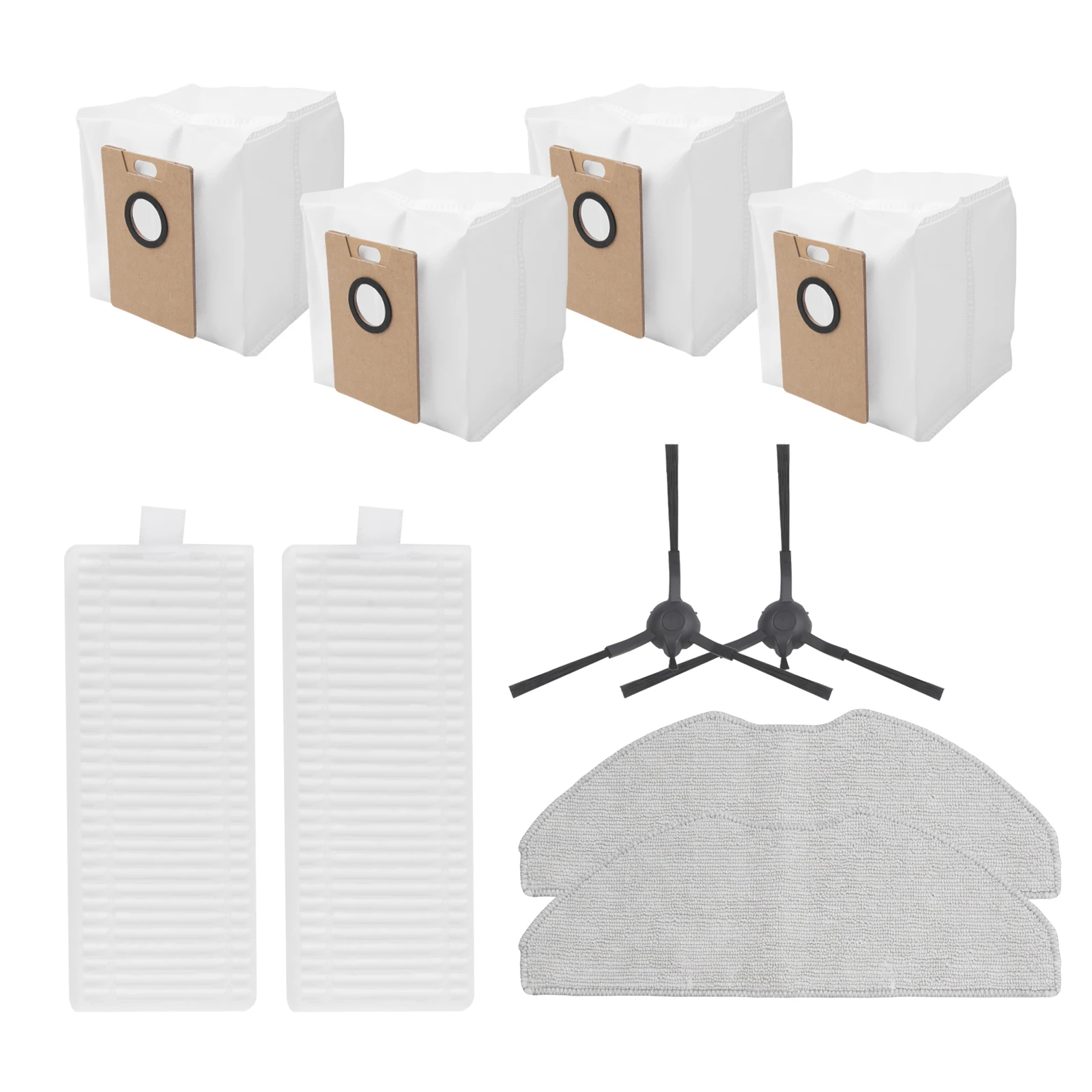 Dust Bags Kit Replacement Parts Floor Maintenance As Shown for Edge And Corner Cleaning Long-lasting Filters For Tapo RV20 Max