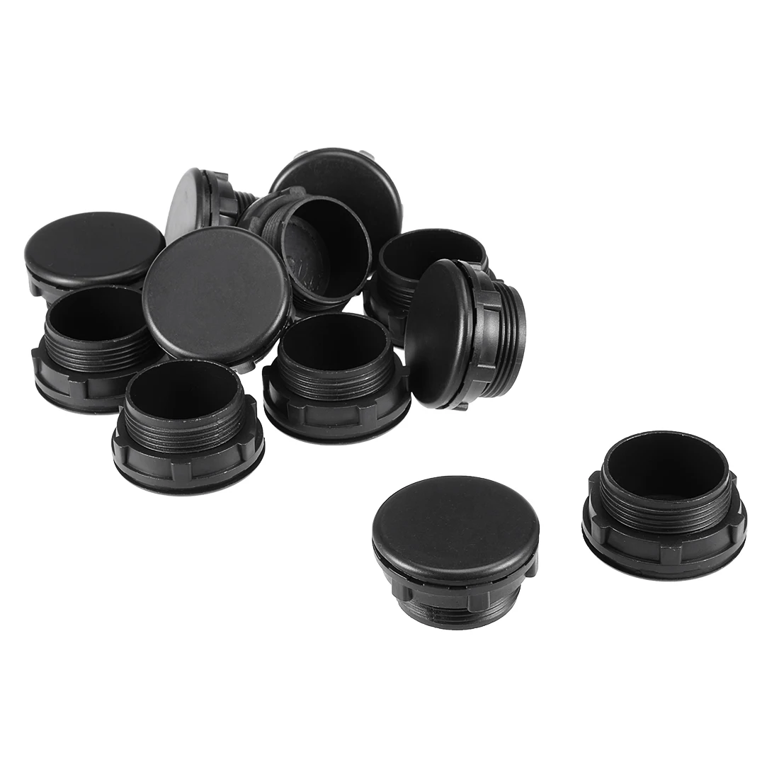 12/20/24Pcs 16/22/30mm Plastic Push Button Switch Hole Panel Plug Black/Gray Switch Accessories Plastic Button Cover Hole Plug