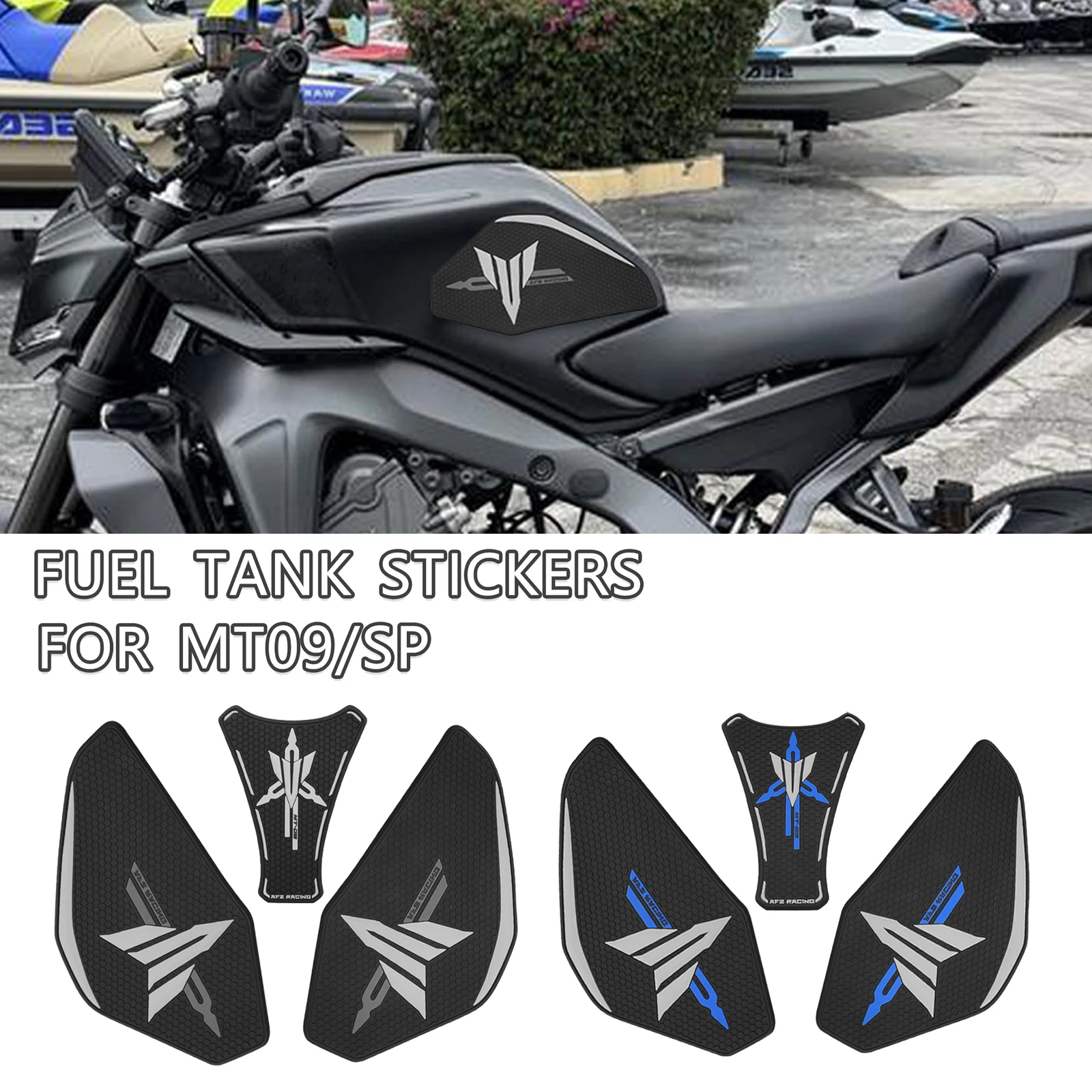 

Motorcycle Accessories Non-slip Side Fuel Tank Stickers Waterproof Pad Rubber Sticker For YAMAHA MT-09 2025 MT09 SP 2024 2025