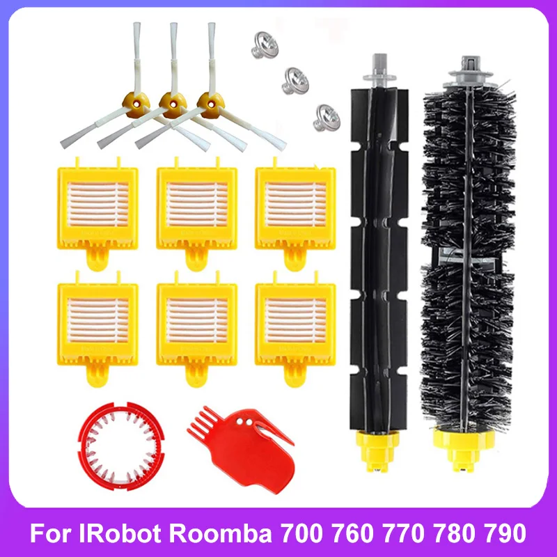 สำหรับ IRobot Roomba 700 Series 760 770 772 774 775 776 780 782 785 786 790อุปกรณ์เสริมแปรงม้วนแปรง
