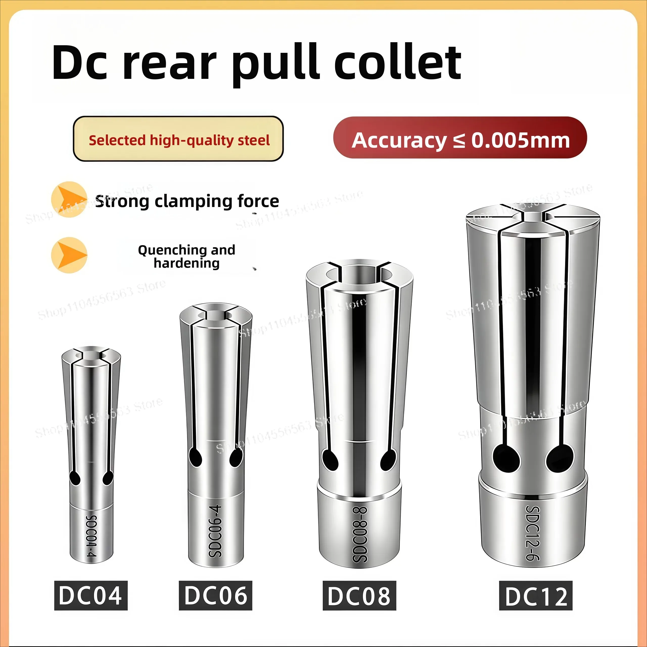 

DC Pull Back Collet High Precision Pull Back Collet SDC04 DC06 DC08 DC12 Spring Lock Nozzle UP Grade
