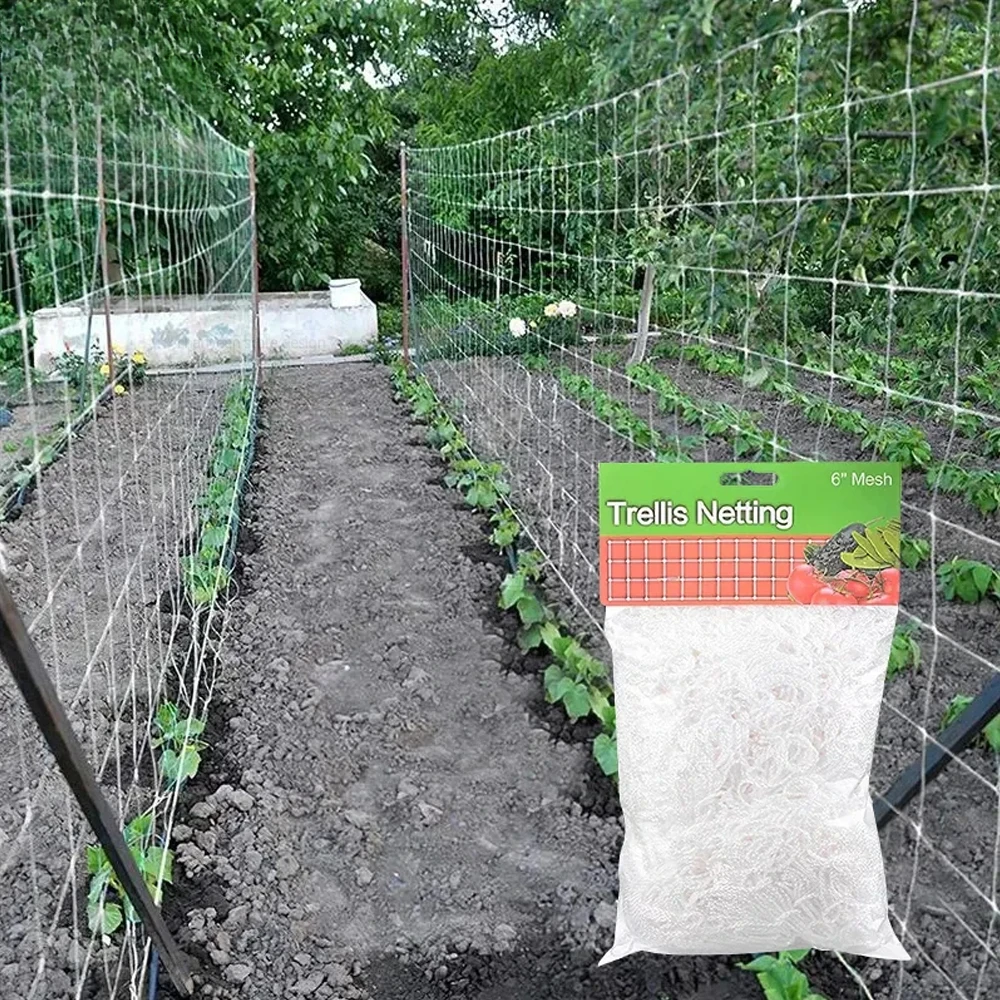 Garden Climbing Net Trellis Netting Heavy-Duty Plant Support Stand for Flowers Vegetable Vine Orchard Gardening Tools