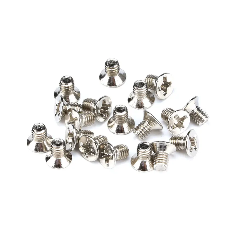 100PCS Flat Head M3*5MM/m3*16mm Cross-shaped Set Screw 5mm/16mm Long for DIY Model Making Coupling Fastening Screw Silver Small
