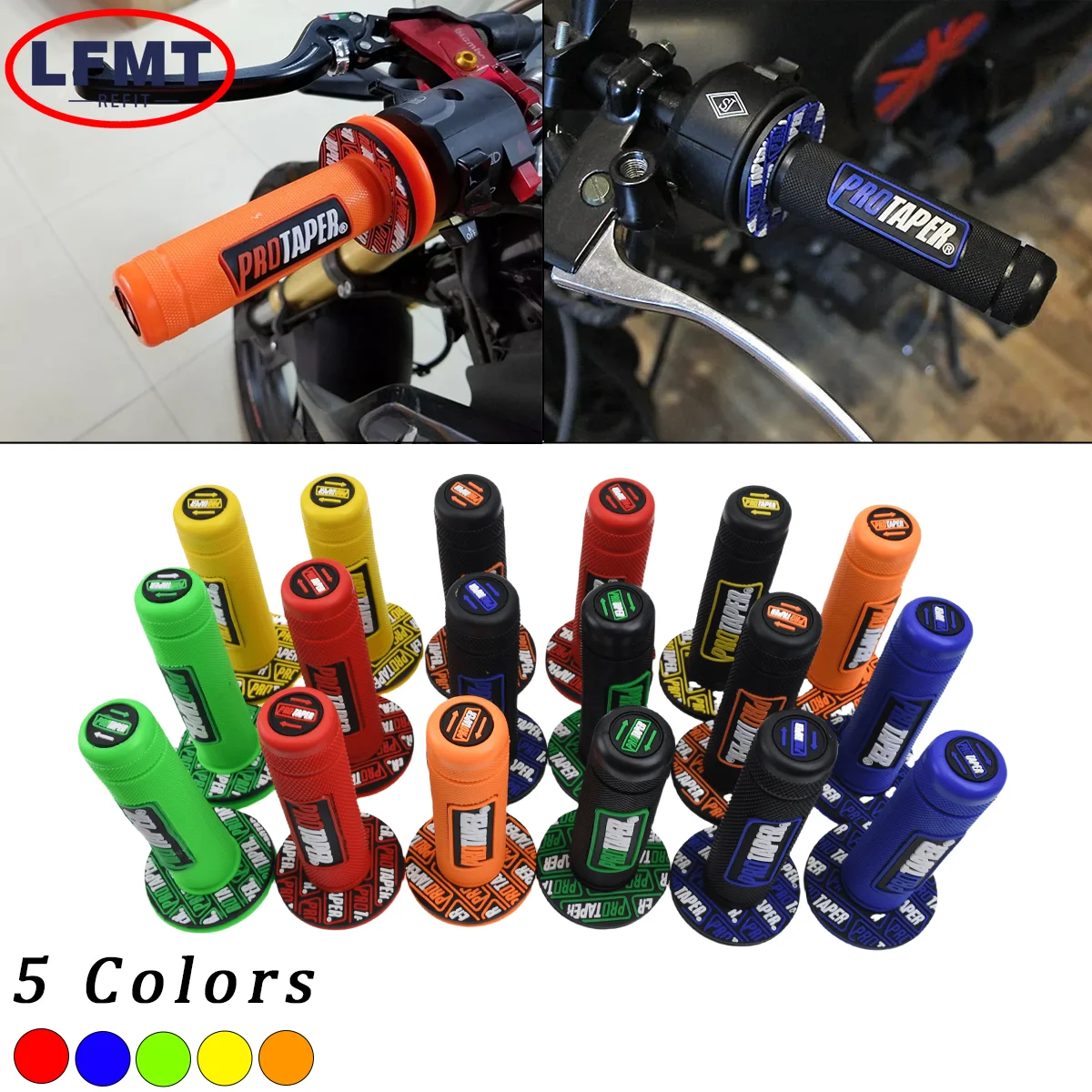 Handle Grip Pro taper Motorcycle High Quality Protaper Dirt Pit Bike Motocross 7/8