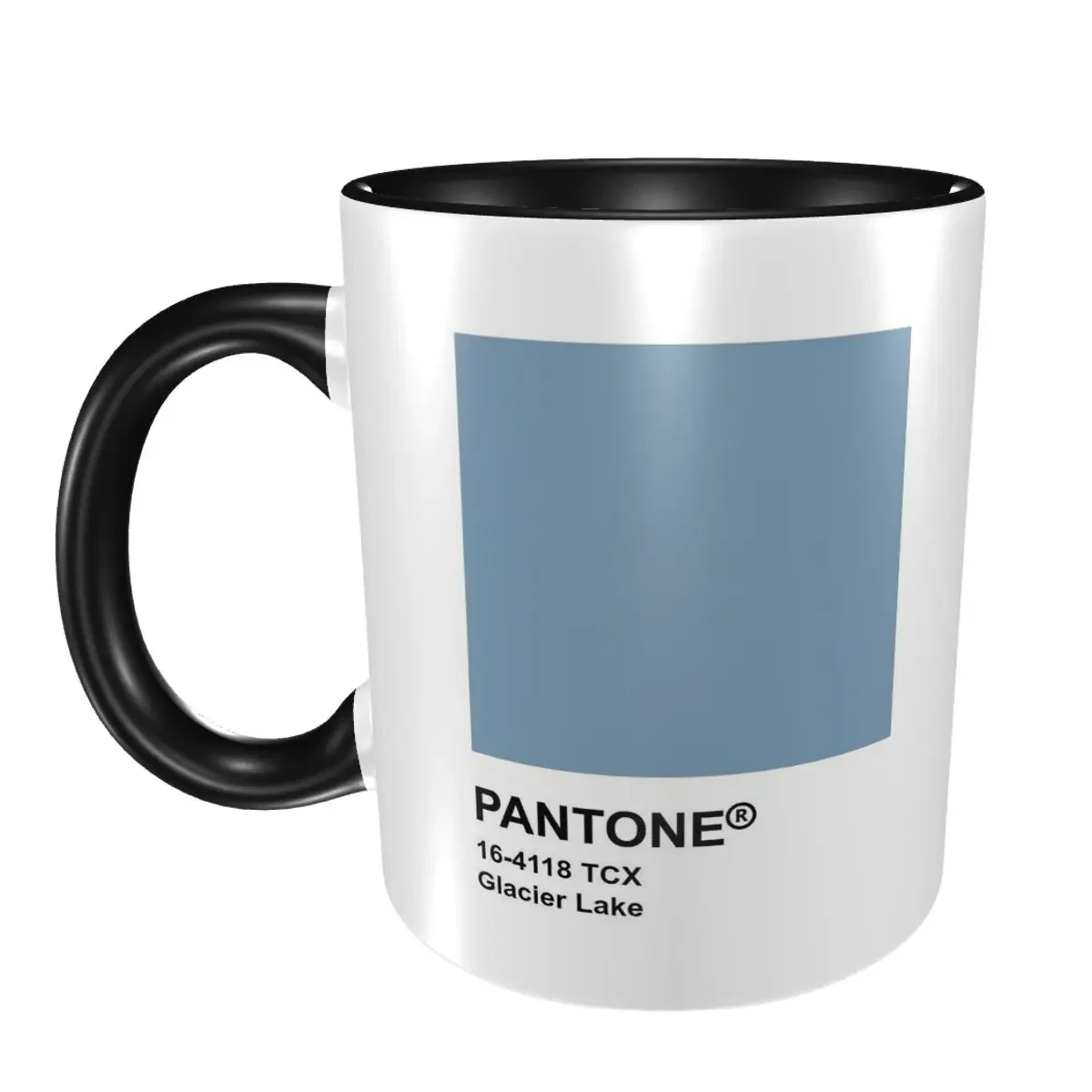 

Кружка Pantone Glacier Lake Classic, забавная керамическая чашка для кофе, чая, молока, посуда для напитков, подарок для женщин и мужчин