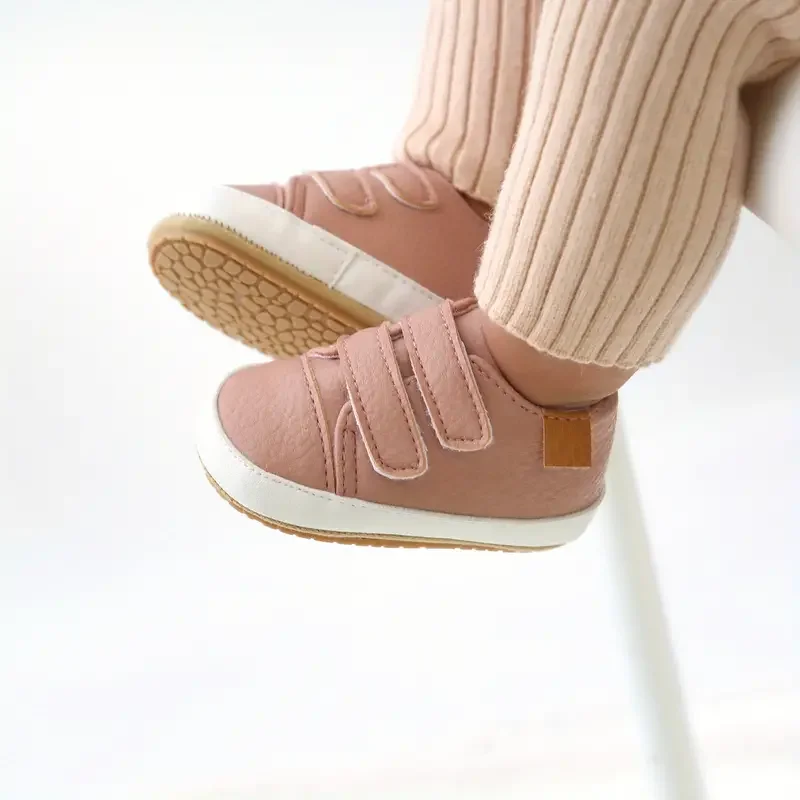 Newborn Baby Shoes Leather Casual Non-slip Toddler Infant Kids Boys Girl Walker Sneakers