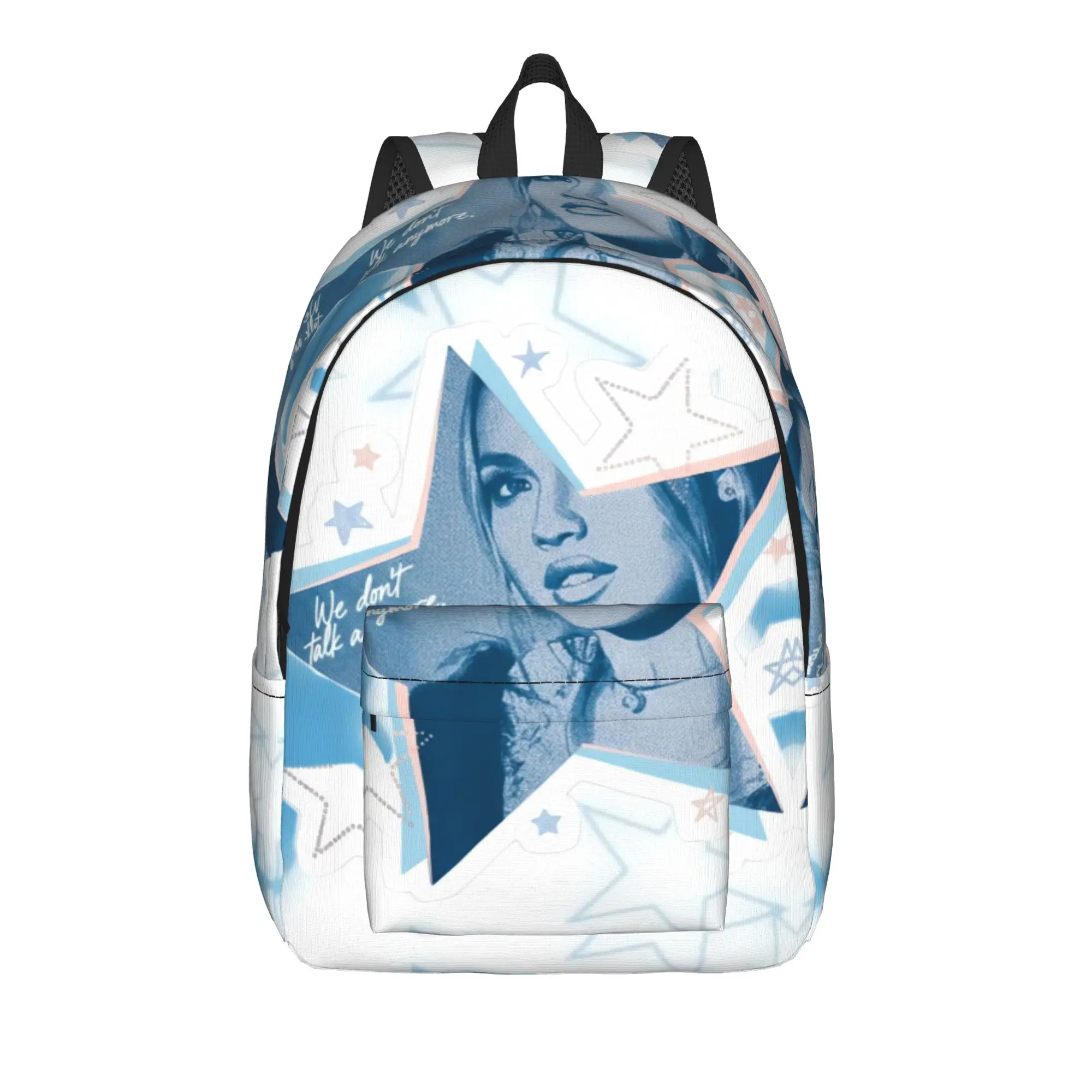 Mochila monocromática con estampado de película de Freya Skye(1), mochilas de poliéster para hombre, mochilas de senderismo con estampado Kawaii, mochilas escolares
