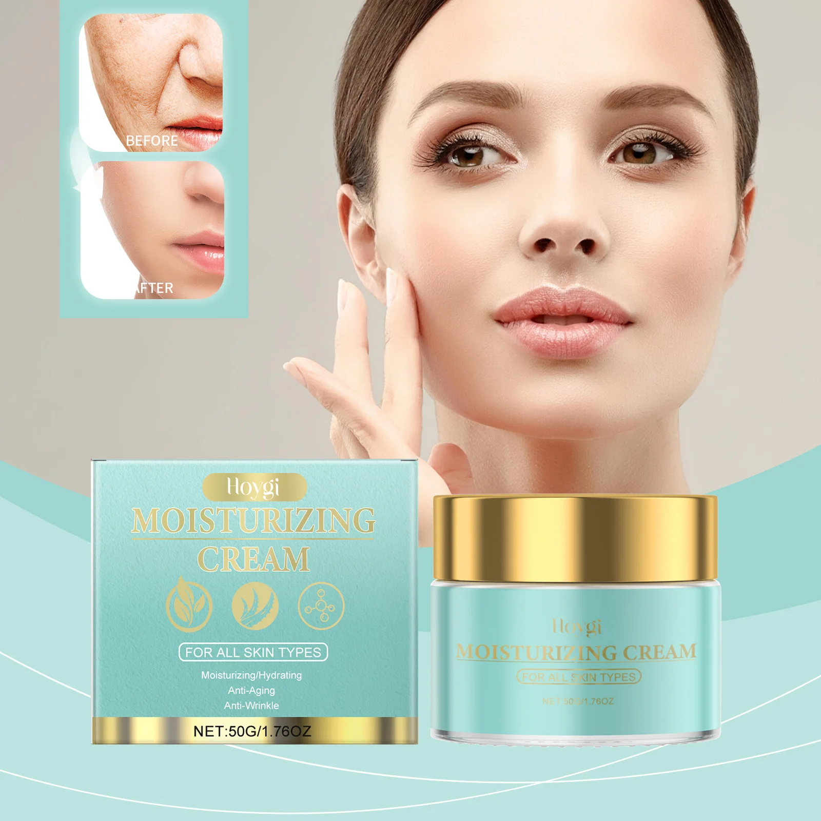 Crema idratante universale - Crema idratante antietà viso e corpo per tutti i tipi di pelle - 50 ml/1,76 once"