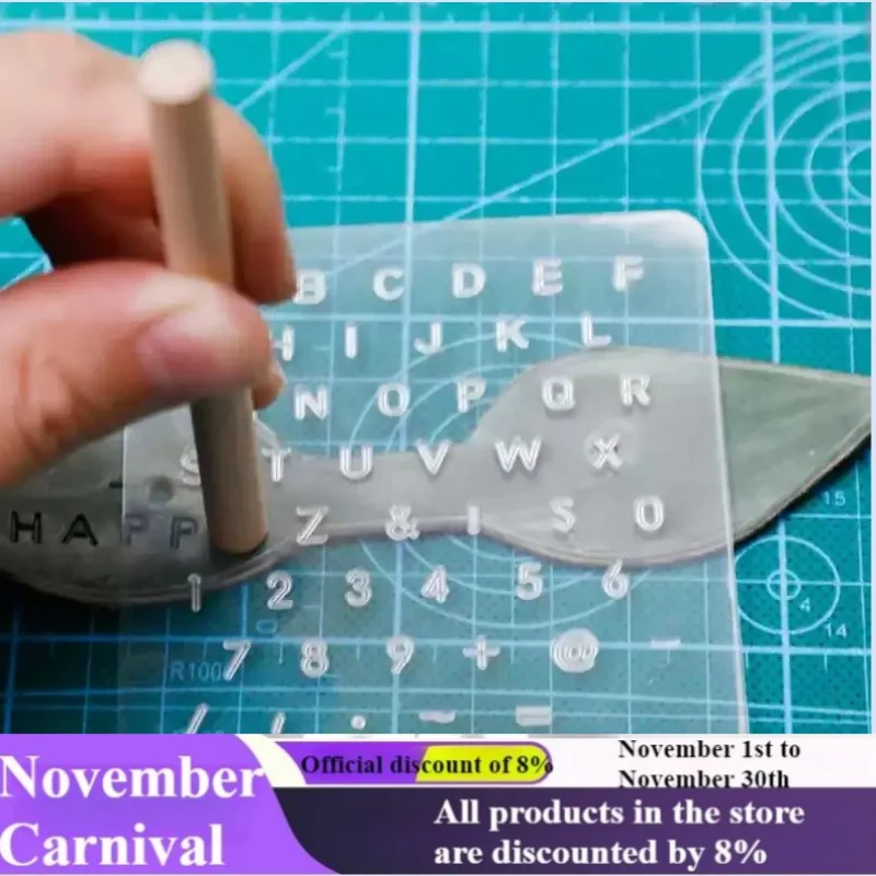 

Leather Alphabet Stamps Set Transparent Leather Craft Tools DIY Leather Embossing Numbers Symbols Letter Punch Copper Molds