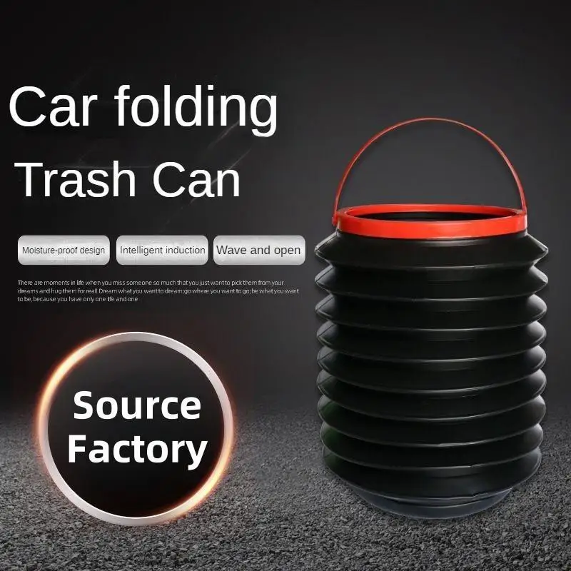 

Car trash can foldable car hanging inside garbage bucket Car front car umbrella to store car parts