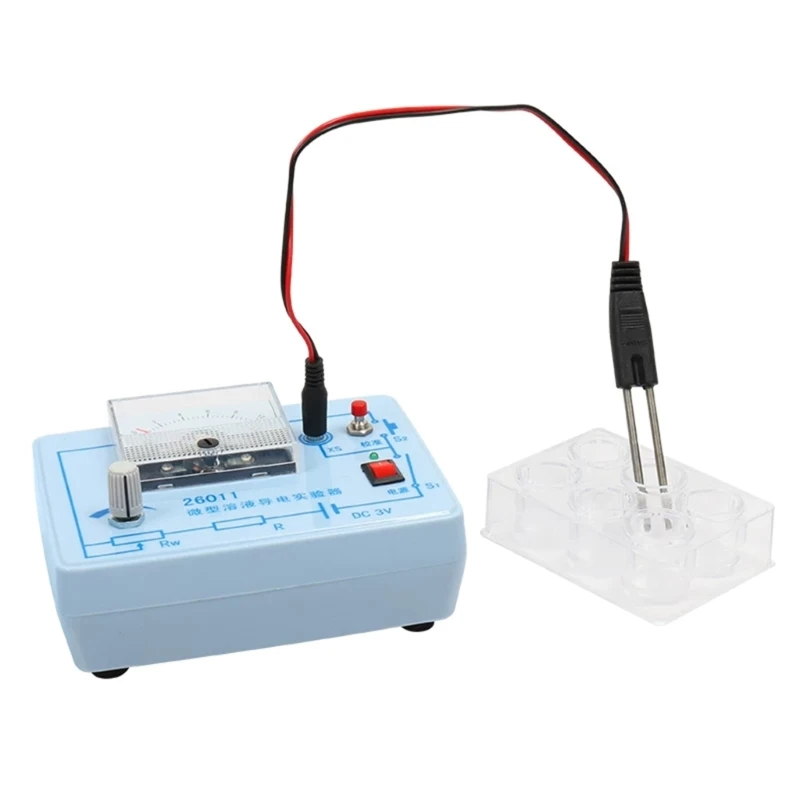 Compacts Conductivity Experiment Tester with Wiring Probe, Analog Current Meter, and Sample Plate for Student Groups and 24BB