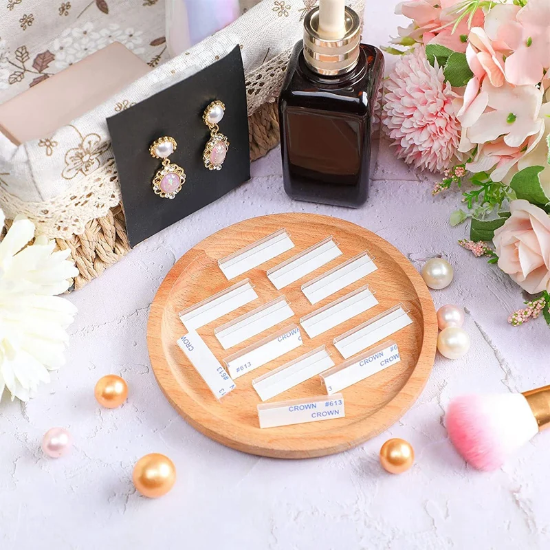 Adaptador de labios de plástico a granel, autoadhesivo para colgador de labios pendientes, collar, tarjeta, exhibición de Joyas, 450 unidades