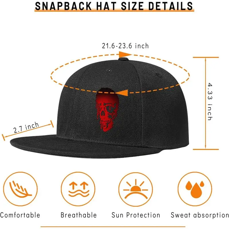 Chef Hat Flat Bill Hats for Men Funny Double Knives Kitchen Adjustable Baseball Cap Snapback Hat for Women