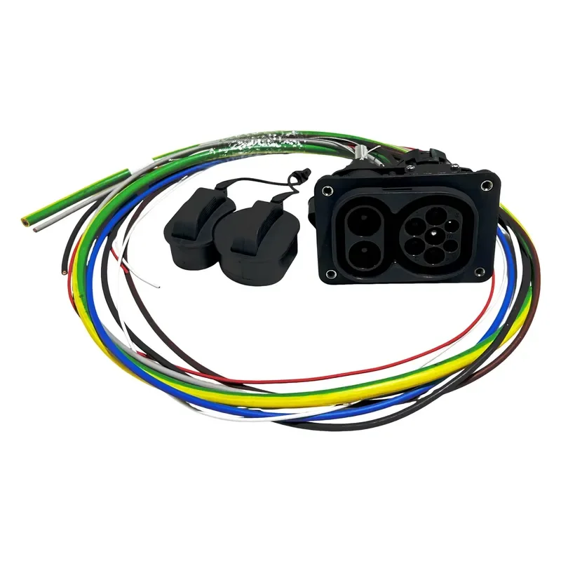 IEC 62196 European Standard EV Charge Inlet 63A 80A 125A 150A 200A 300A 500A 600A CCS2 DC EV Charging Socket for Car Side