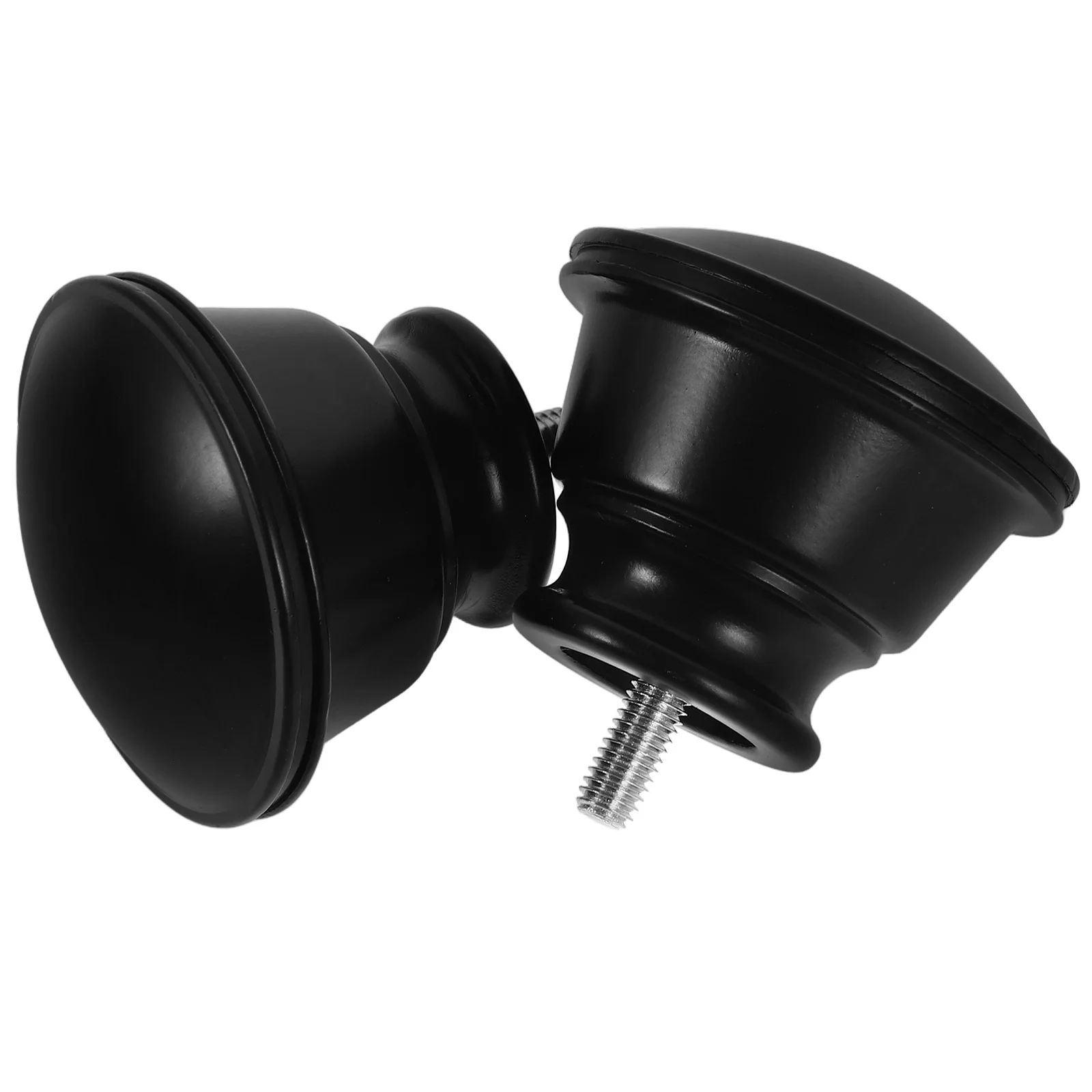 

2pcs Curtain Rod Finials Metal End Caps For Window Curtains Decorative Pole Ends Replacement Drapery Accessories