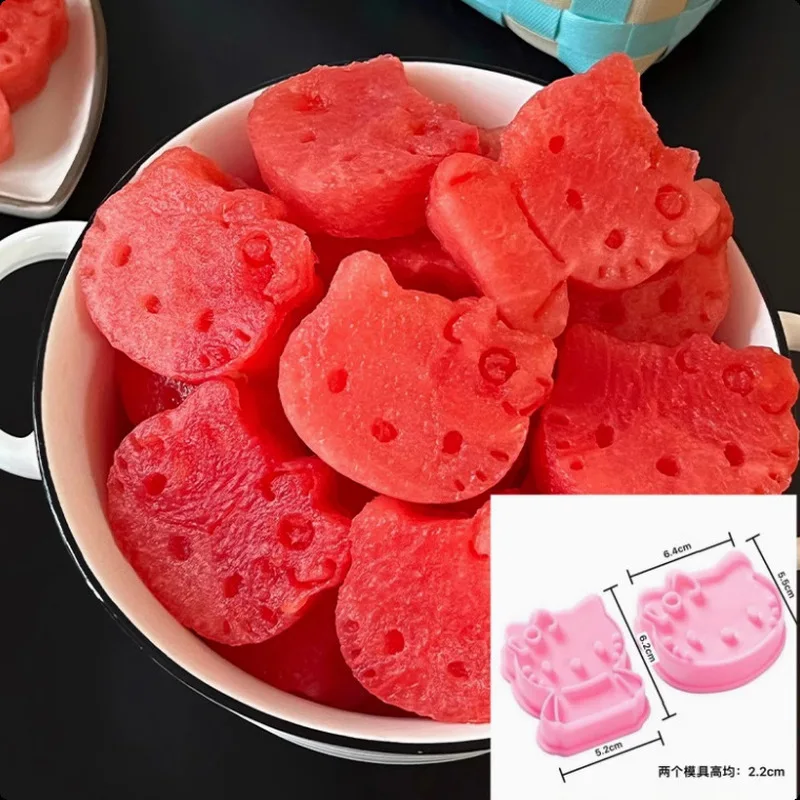 Cartoon pink cat cookie mold watermelon mold2Individual packaging for home useDIYPressing tool - view 2