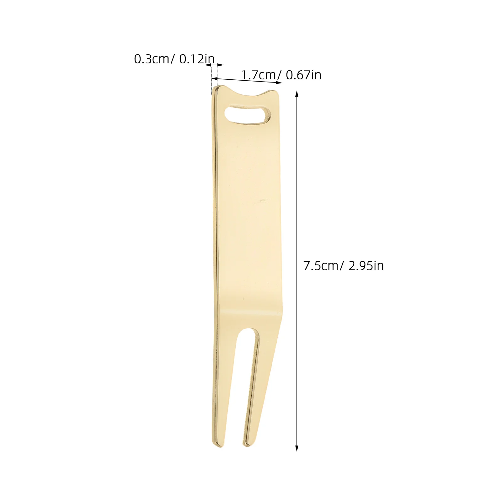 Outil de réparation de Divot de Golf en métal, fourchette pour l'entretien du Golf, outil de réparation de marque de balle, outils Divot fourchettes en métal 2 pièces