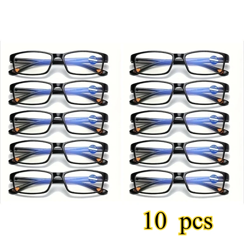 10PCS Blue Light Blocking Glasses Durable Computer Eyewear for Eye Protection From Digital Devices